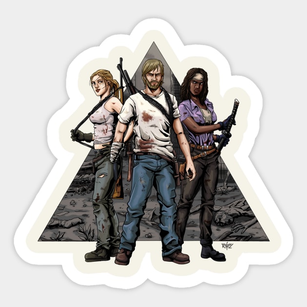 Walking Dead Trinity Sticker by DrWells